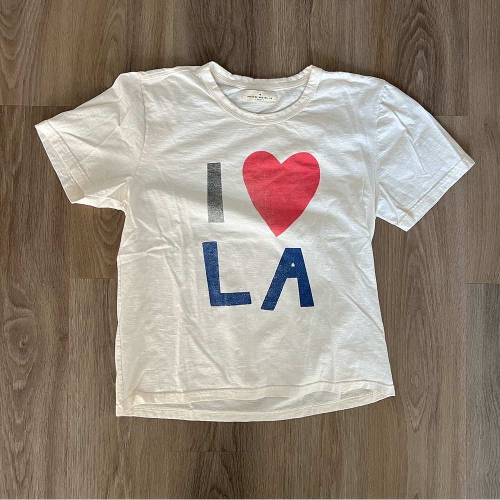 imogene + willie limited edition White 'I Love LA' Tee